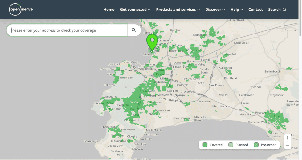 Openserve Fibre Coverage Map Find Coverage in Your Area